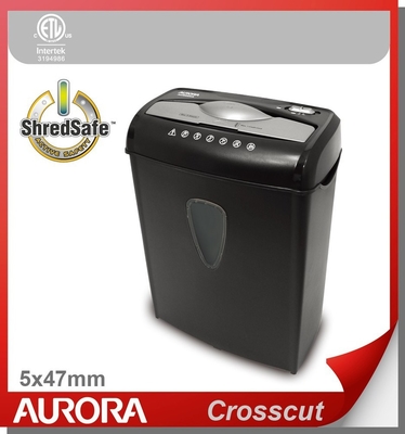 The Aurora AS895C Plastic Paper Shredder, 8 Sheets (A4) Cross Cut 5x47mm, Shreding Light Duty Office Equipment for Home and Normal Office