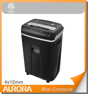 The Aurora AS1720CM plastic paper shredder, mini crosscut 4 x 12mm, 17 sheet (A4) heavy duty shredding machine for office normal